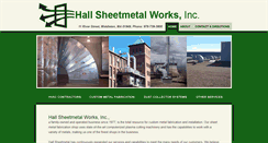 Desktop Screenshot of hallsheetmetal.com